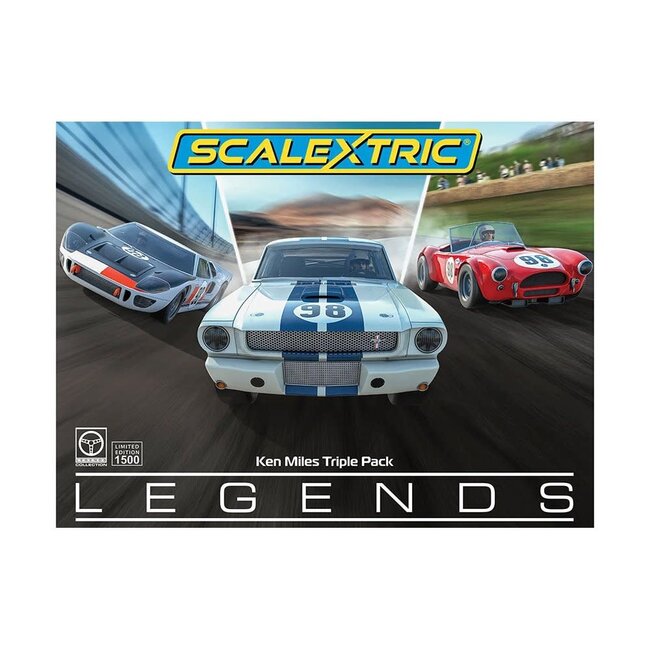 SCALEXTRIC 1/32 KEN MILES SLOT CAR TRIPLE PACK