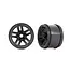 TRAXXAS WHEELS 3.8' (BLACK) (2) (17MM SPLINED)