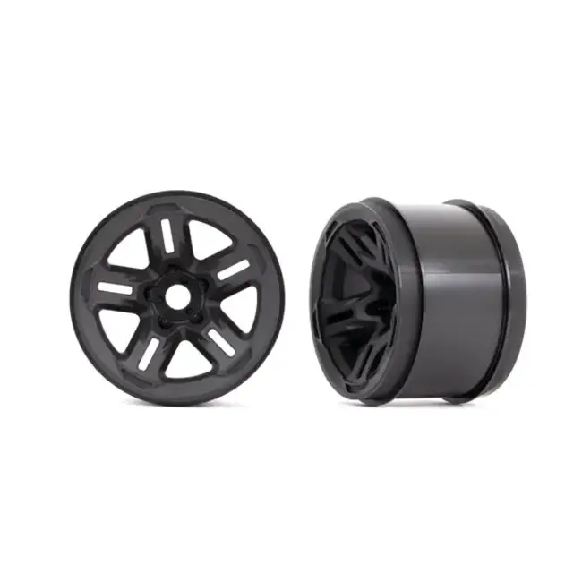 TRAXXAS WHEELS 3.8' (BLACK) (2) (17MM SPLINED)