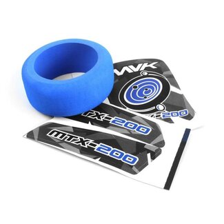 MAVERICK MAVERICK TRANSMITTER WHEEL FOAM & DECALS (BLUE)