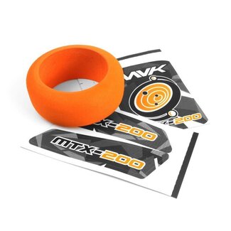 MAVERICK MAVERICK TRANSMITTER WHEEL FOAM & DECALS (ORANGE)