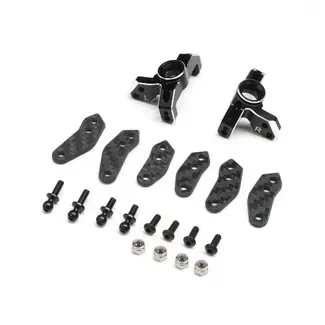 LOSI TLR Aluminium Spindle Set, Black, 22S Sprint Car