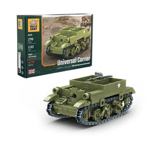 BUILD ARMY Build Army Universal Carrier WWII British Light Armoured Vehicle Model Brick Kit