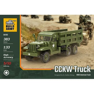 BUILD ARMY Build Army CCKW 2 1/2-Ton 6x6 WWII American Truck Model Brick Kit