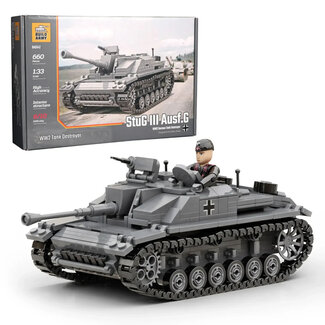BUILD ARMY Build Army StuG III - WWII German Tank Model Brick Kit