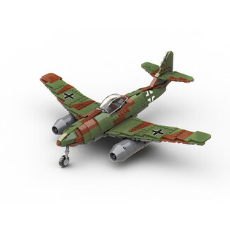 BUILD ARMY Build Army Messerschmitt Me 262 WWII German Fighter Jet Model Brick Kit