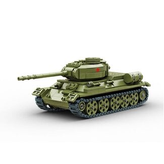 BUILD ARMY Build Army T34/85 SOVIET MEDIUM TANK 1/33 BUILDING BLOCK KIT