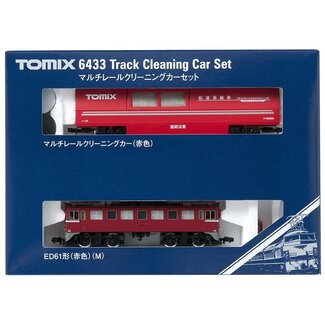 TOMIX Tomix N Track Cleaning Car Red with Locomotive