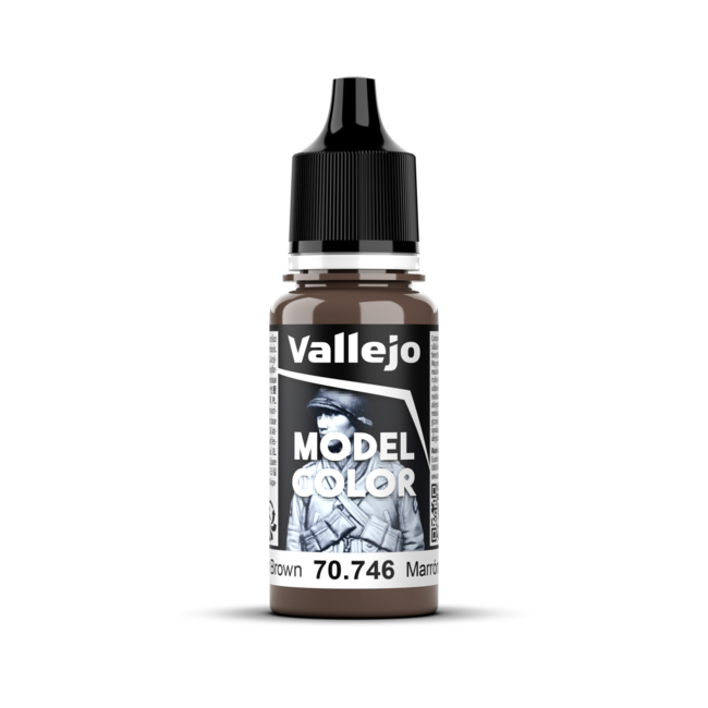 Vallejo Model Colour #016 - Chestnut Brown - 18 ml Matt Acrylic Paint