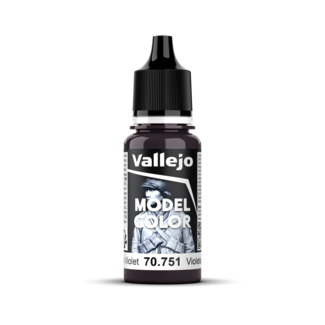 VALLEJO Vallejo Model Colour #054 - Black Violet - 18 ml Matt Acrylic Paint