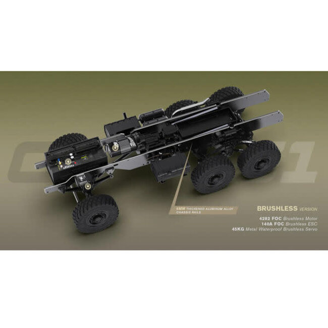 Rlaarlo HY6-J-BS Military Truck Jungle Digital Camo ARTR BLS 1/10