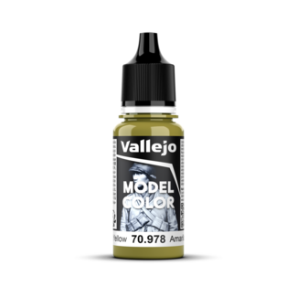 VALLEJO Vallejo Model Colour #120 - Dark Yellow - 18 ml Matt Acrylic Paint
