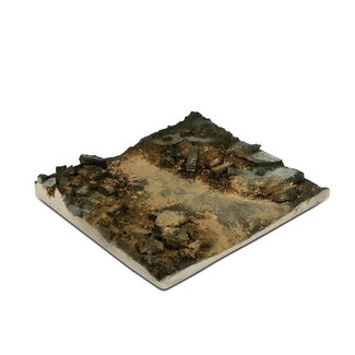 VALLEJO Vallejo Scenics 14x14 Rubble Street Section Diorama Base [SC002]