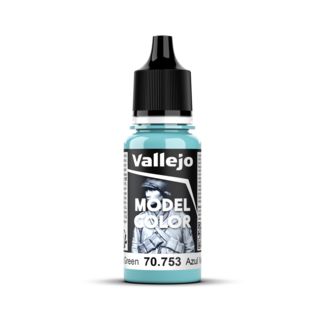 VALLEJO Vallejo Model Colour #068 - Light Blue Green - 18 ml Matt Acrylic Paint