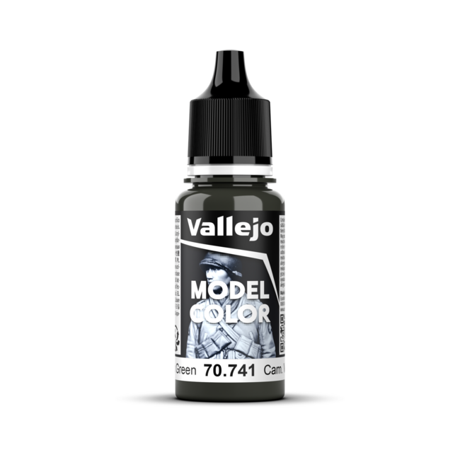 Vallejo Model Colour #109 - Camouflage Black Green - 18 ml Matt Acrylic Paint