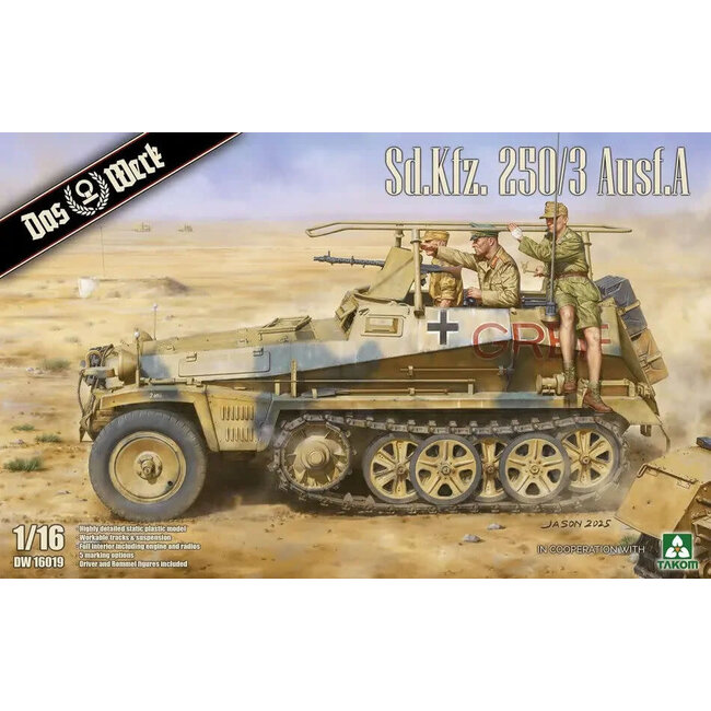 Das Werk 1/16 Sd.Kfz. 250/3 Ausf. A Plastic Model Kit