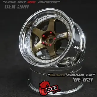 DS RACING DS Racing Drift Element Wheel - Adj. Offset (2) / Bronze Chrome Lip 