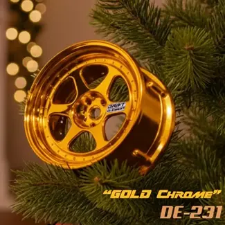 DS RACING DS RACING DE 6 Spoke Wheel Set - Gold Chrome