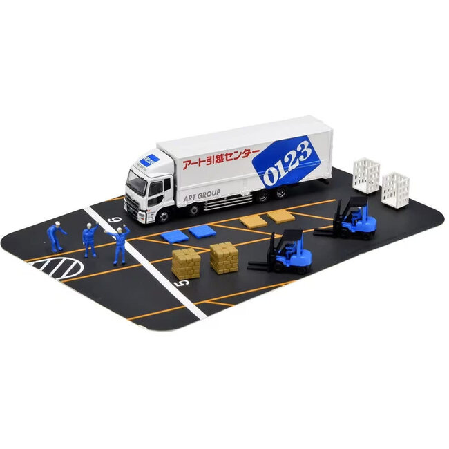 Tomytec Truck Logistics Site Wing Van Set C ART MOVING COMPANY