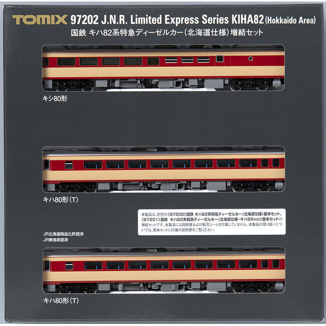 Tomix N KIHA 82 Hokkaido Spec. Addon Set 3 Cars