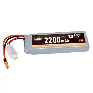 BILLY RC Billy RC 2200mAh 2S 7.4V 35C LiPo Battery with IC2 Connector, Arrma Grom
