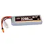 Billy RC 2200mAh 2S 7.4V 35C LiPo Battery with IC2 Connector, Arrma Grom