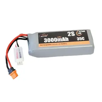 BILLY RC Billy RC 3000mAh 2S 7.4V 35C LiPo Battery with IC2 Connector, Arrma Grom