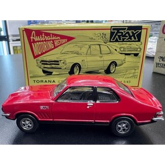 TRAX TRAX HOLDEN XU1 RED TORANA  1/43 DIE CAST MODEL  ( EX DECEASED ESTATE SOLD AS IS )