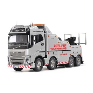 TAMIYA TAMIYA VOLVO FH16 GLOBETROTTER 750 8X4 TOW TRUCK 1/14 SILVER EDITION