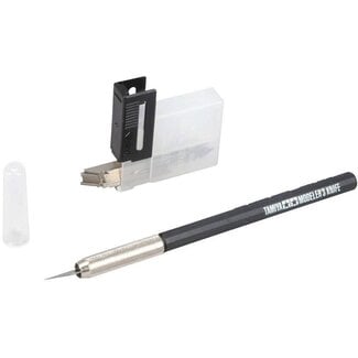 TAMIYA Tamiya Modeler's knife & spare blades with 25 blades &  dispenser