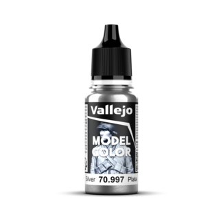 VALLEJO Vallejo Model Colour #195 - Silver - 18 ml Metallic Acrylic Paint