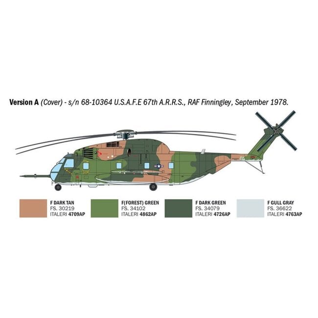 ITALERI 1/72 HH-53C "JOLLY GREEN GIANT"  HELICOPTER KIT