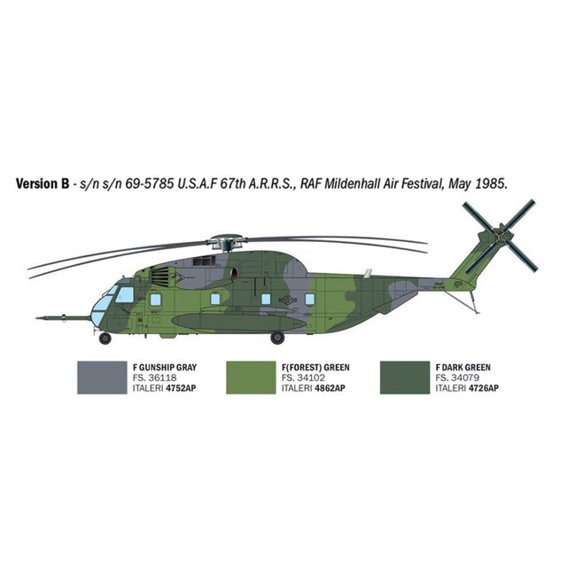 ITALERI 1/72 HH-53C "JOLLY GREEN GIANT"  HELICOPTER KIT