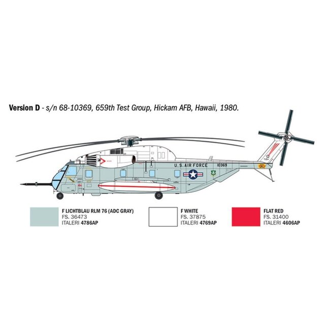 ITALERI 1/72 HH-53C "JOLLY GREEN GIANT"  HELICOPTER KIT