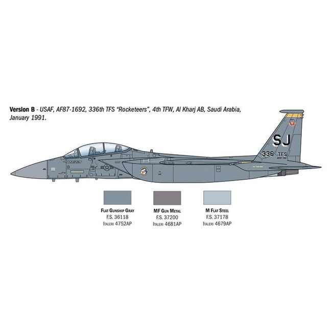 ITALERI 1/72 F-15E STRIKE EAGLE PLASTIC KIT