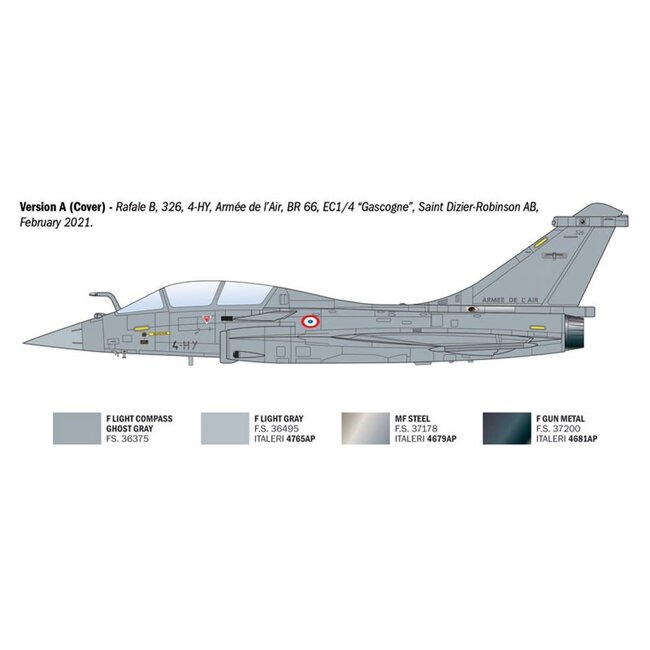 ITALERI 1/72 RAFALE B  PLASTIC KIT