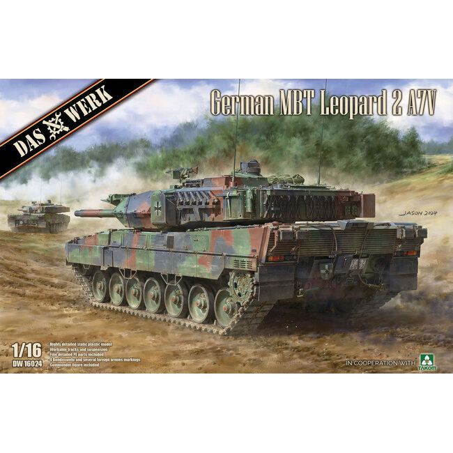 Das Werk 1/16 German MBT Leopard 2 A7V Plastic Model Kit [DW16024]