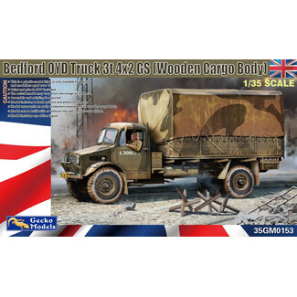 GECKO MODELS Gecko 1/35 Bedford OYD Truck 3t 4x2 GS (Wooden Cargo Body) Plastic Model Kit