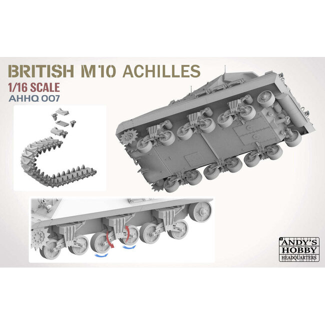 Andy's Hobby HQ 1/16 British Achilles M10 IIc Tank Destroyer Plastic Model Kit