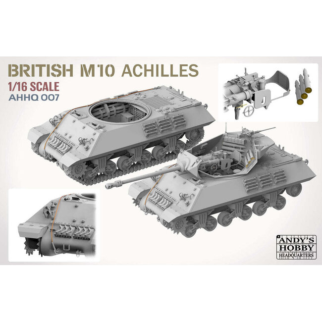 Andy's Hobby HQ 1/16 British Achilles M10 IIc Tank Destroyer Plastic Model Kit