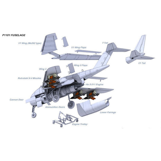 Das Werk 1/32 Messerschmitt P.1101 Plastic Model Kit [DW32002]
