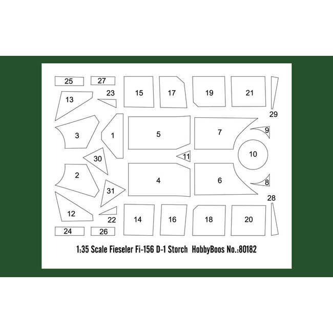 HobbyBoss 1/35 Fieseler Fi-156 D-1 Storch Plastic Model Kit