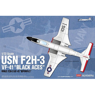ACADEMEY Academy 1/72 USN F2H-3 VF-41 "Black Aces" Banshee Plastic Model Kit [12548]