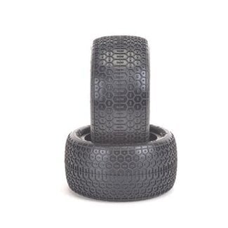 Schumacher RC SCHUMACHER Honeycomb Tyres 1/10-Rear-Yellow Pair