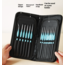 ACE 15pcs High-Level Artist Nylon Hair Paint Brush Set In Black Carry Case