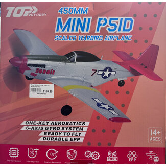 PRIME R/C Prime RC Mini P51D RC Plane RTF, Mode 2 RED TAIL
