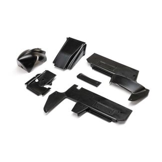 LOSI Losi Body Panel Set, BLACK REVISION A  22S Sprint Car