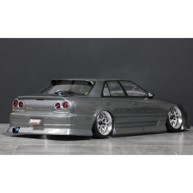 Pandora RC 1/10 Nissan Skyline ER34 4 Door Unpainted Body Shell - Clear
