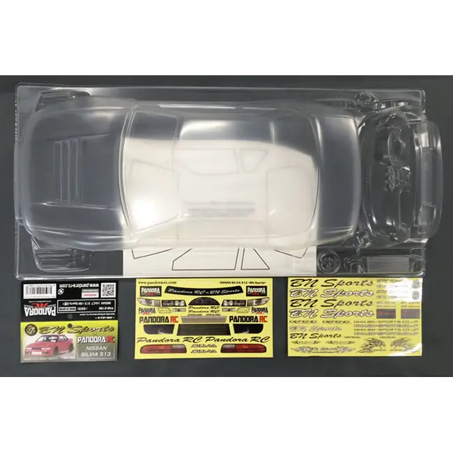 Pandora RC 1/10 Nissan Silvia S13/BN Sports Unpainted Body Shell