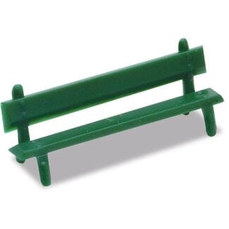 PECO Peco LK-25 PLATFORM SEATS GREEN  HO OO Scale